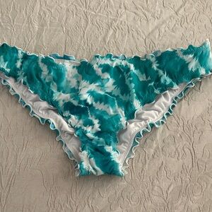 Teal Tie-Dye Bikini Bottom
